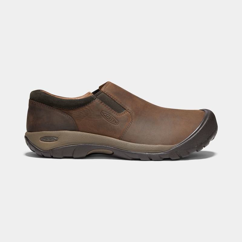 Keen Austin Casual Waterproof - Erkek Slip-on Ayakkabı - Kahverengi - Turkey (419527LXK)